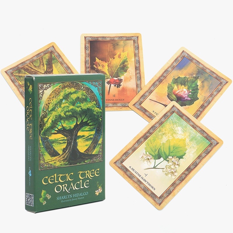 Tarot Deck With Guidebook - Keltischer Baum, Orakelkarten, 25er-Tarot-Deck-Brettspiele