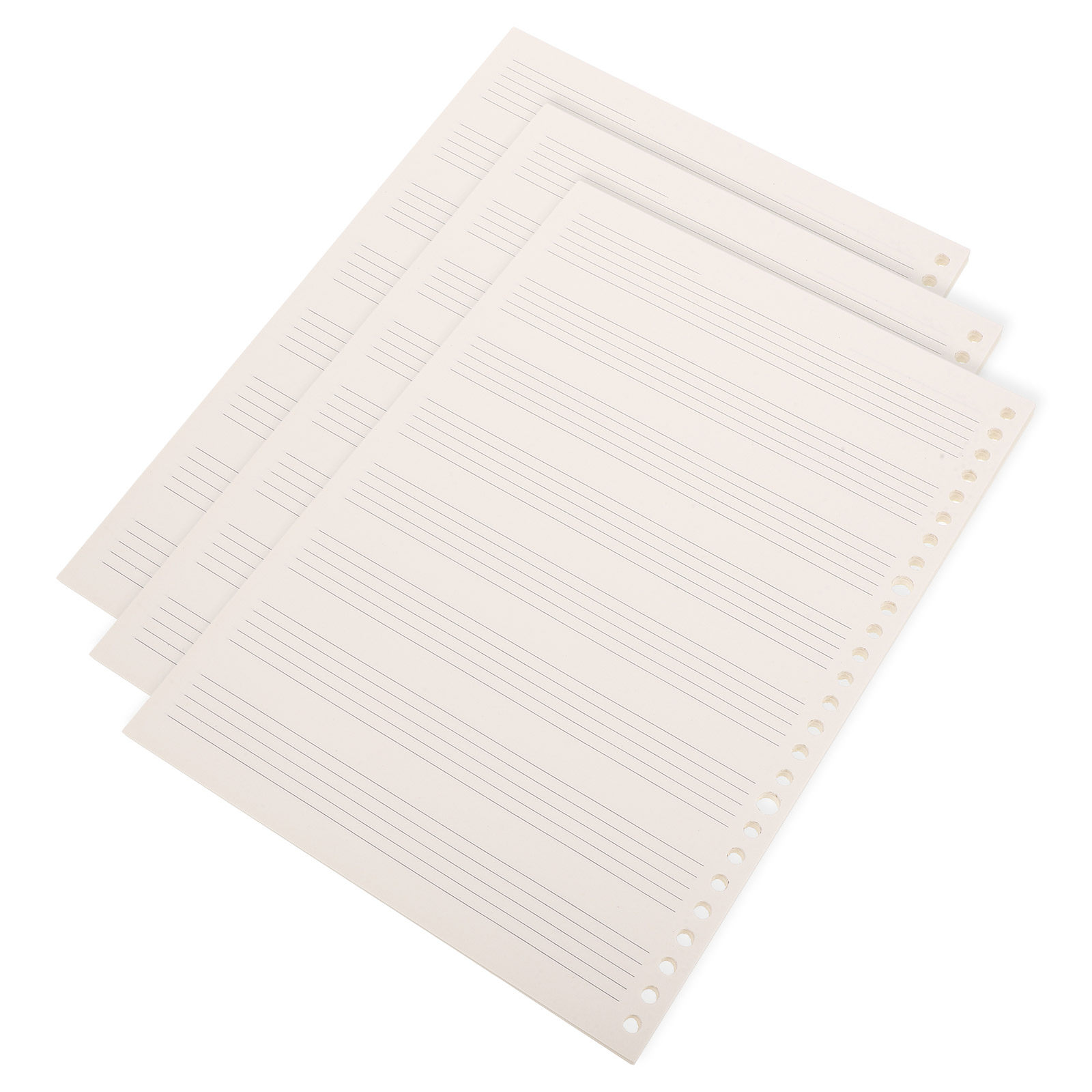 Blank Sheet Music Notebook - 3 Stück kompaktes, abnehmbares Notenbuch mit