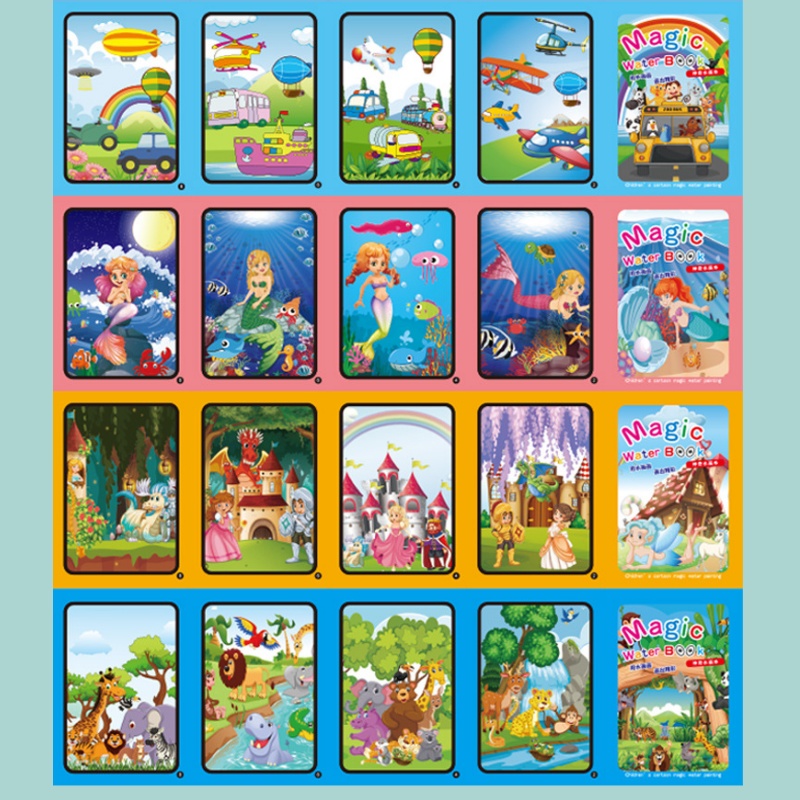 Magisches Wasser-Zeichenbuch,  – Reusable Water Magic Coloring Book Bewertung und Preis