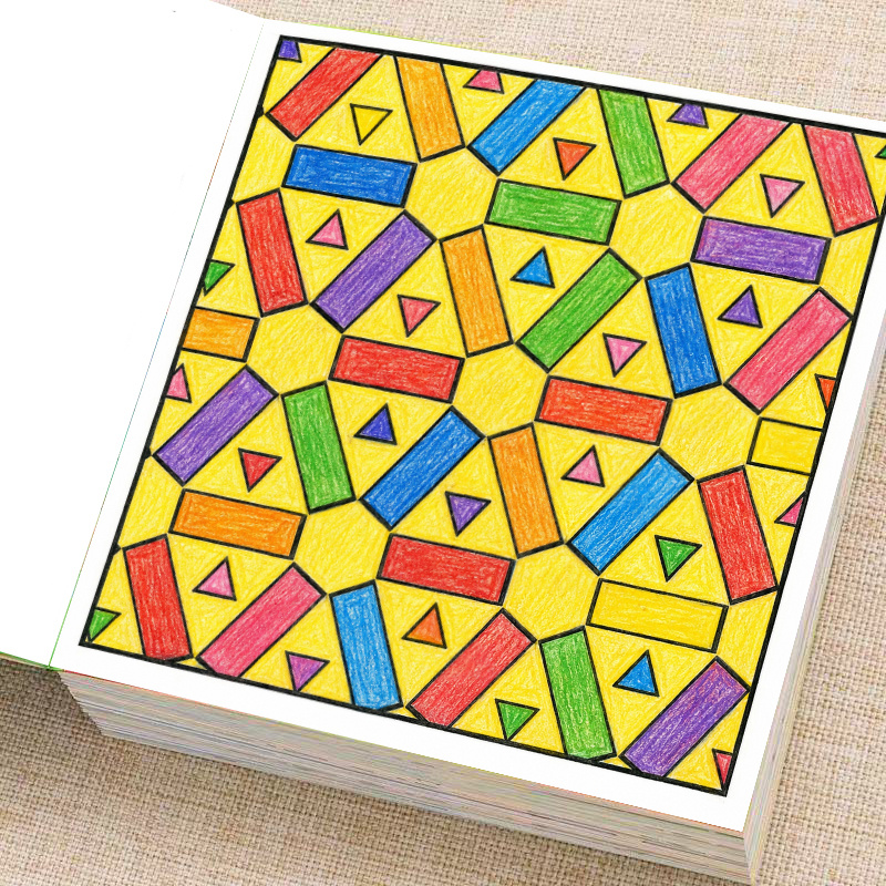 28-seitiges Malbuch mit geomet – Adult Coloring Book Stress Relief Bewertung und Preis