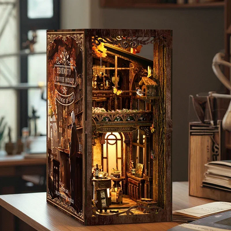 Serenity Coffee House Bücherre – Diy Wooden Book Nook Kit Shelf Insert Bewertung und Preis