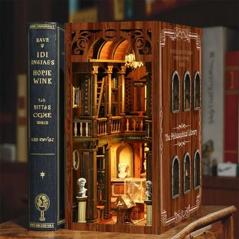 Philosophische Bibliothek Casa – Diy Wooden Book Nook Kit Shelf Insert Bewertung und Preis